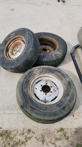 7.50-16SL Tractor wheel, 2 spare tires