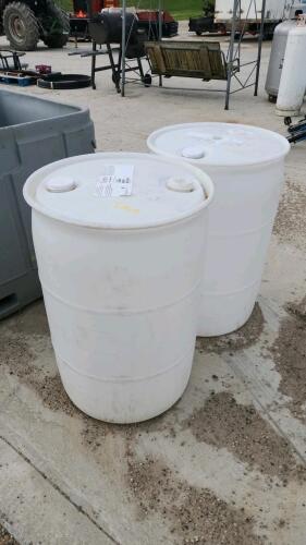 2- 40 Gal drums previous use unknown