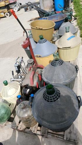 2 Skids of wine making equipment