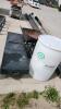 Plastic barrel, wheelbarrow, truck toolbox