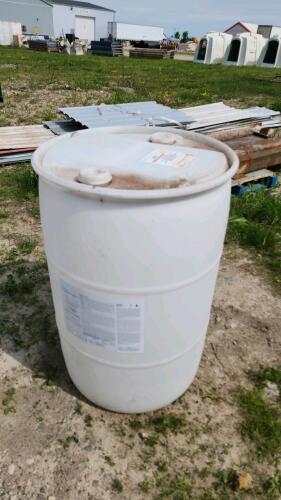 40 Gal plastic drum previous use unknown
