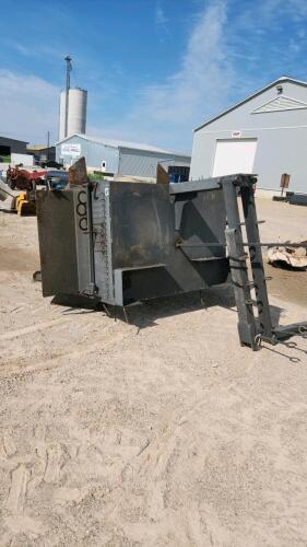 61"L 43"W 13'H heavy steel shelf