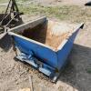 Pallet fork dumping bin 47"L 40"W 24"D