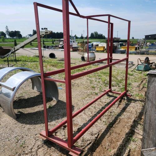 96"L 19"W 74"H Steel rack