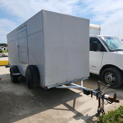 62"W 15"L Canvas sided enclosed trailer w ownership