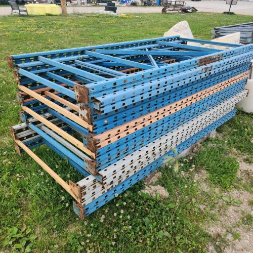 11 Industrial shelf ends 40"W 7'H