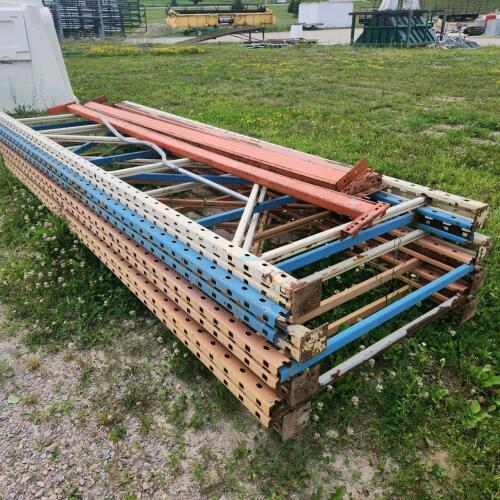 7 Industrial rack ends 40"W 10'H