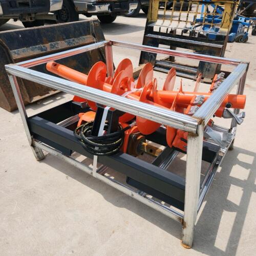 New Skidsteer mount post hole auger