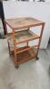 Rolling steel table