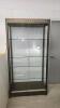 Rolling display cabinet w lights