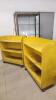 2 Wooden rolling carts