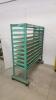 Metal framed rolling shelf