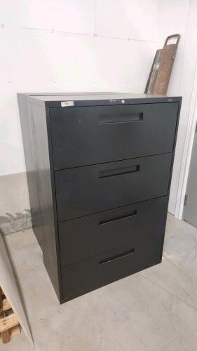 2 Lateral 4 drawer filing cabinets