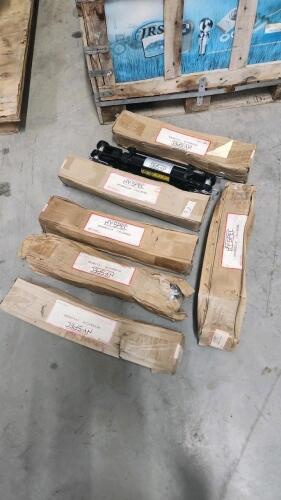 7 New hyd cylinders 16" pin to pin 2 1/2" OD