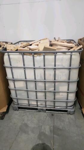 Crate of kiln dried wood cut offs