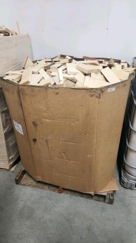 Crate of kiln dried wood cut offs