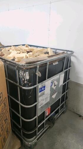 Crate of kiln dried wood cut offs