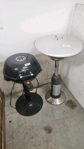 Electric bbq, propane patio heater