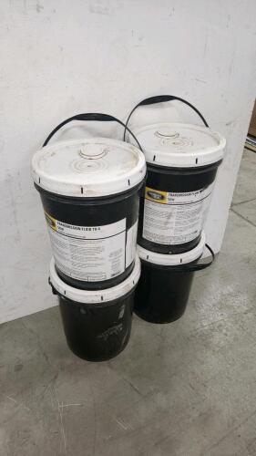 4 20L pails of Transmission fluid 4 50W