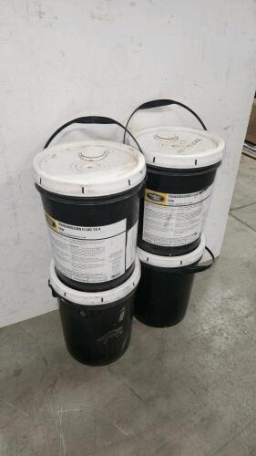 4 20L pails of Transmission fluid 4 50W