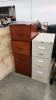 Letter & legal size filing cabinets w folders
