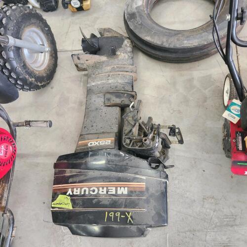 25HP Mercury outboard boat motor low compression
