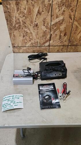 Battery charger, 400W inverter as new