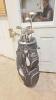 Assorted Golf clubs & bag