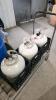 3 Empty BBQ tanks