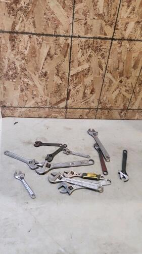 Various sized adj wrenches