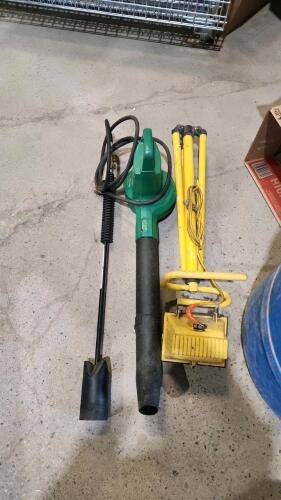 Work light, propane torch, leaf blower