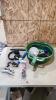 Oil drain pan & various as is items