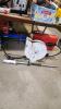 Retractable oil transfer hose w digital read out