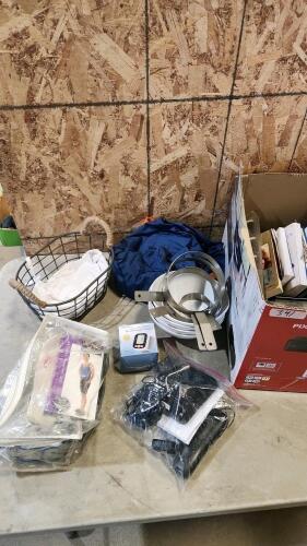 Telephones, blood pressure tester, etc.