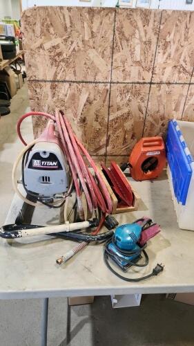Industrial paint sprayer missing spray gun