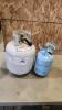 Empty BBQ & helium tanks