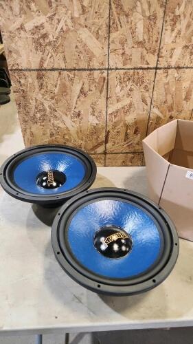2 Large automotive speakers