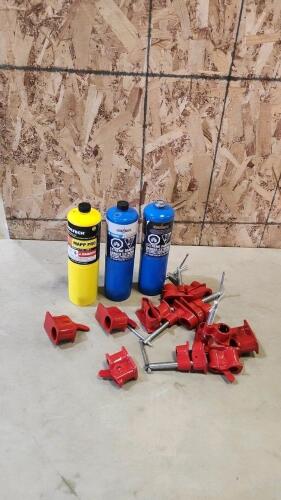 Bar clamp ends, torch tanks