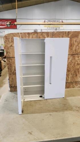 Metal storage cabinet 20"W 5"D 28"H