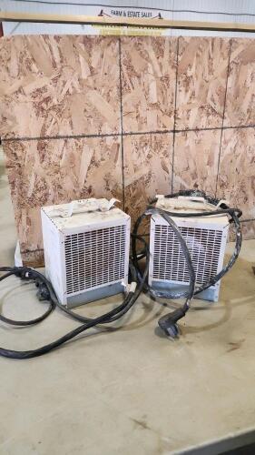 2- 240V electric heaters