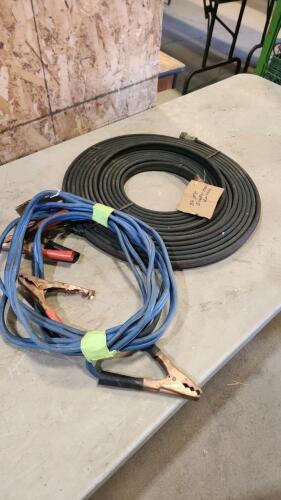50' Soaker hose, 15' booster cables