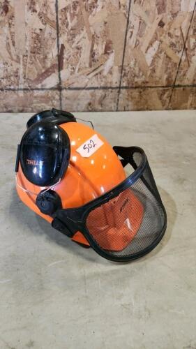Wood cutting helmet