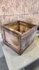 Wooden crate 18"W 17"D 14"H