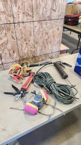 Grease gun, stapler, ext cord, etc.