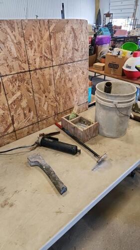Grease gun, stapler, magnet, etc.