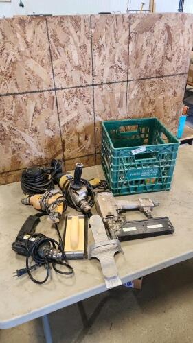 Sander, drill, nail gun