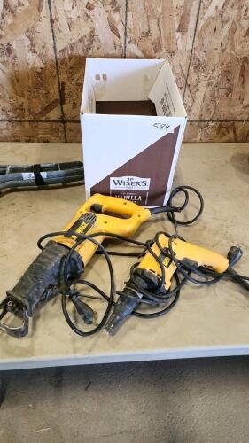 Dewalt sawzall, screw gun
