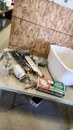 Framing nailers, paint spray guns