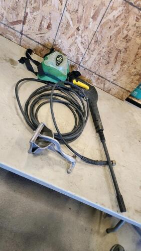 Pressure washer wand, knee pads, etc.