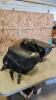 Leather motorcycle saddle bag